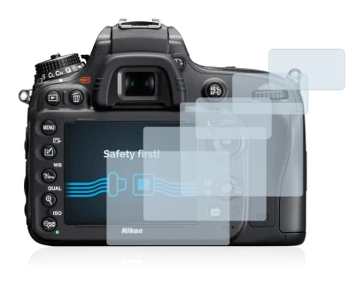Image de l'appareil Nikon D610 avec une grande variété de protections d'écran.