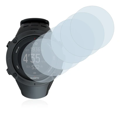 Image de l'appareil Suunto Ambit3 Peak Black avec une grande variété de protections d'écran.