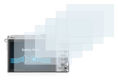 Image de l'appareil Nikon 1 J5 avec une grande variété de protections d'écran.