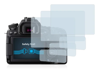 Image de l'appareil Canon EOS 80D avec une grande variété de protections d'écran.