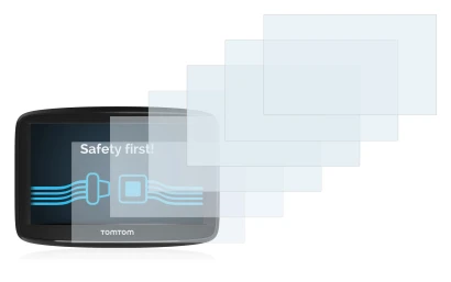 Image de l'appareil TomTom Start 52 avec une grande variété de protections d'écran.