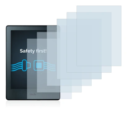 Image de l'appareil Amazon Kindle 2016 (8ème Gen.) avec une grande variété de protections d'écran.