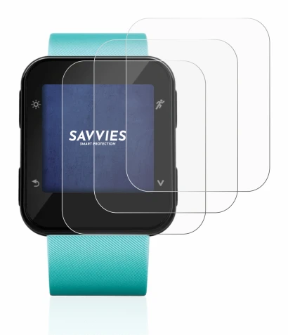 Image de l'appareil Garmin Forerunner 35 avec une grande variété de protections d'écran.