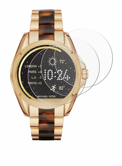 Image de l'appareil Michael Kors Access Bradshaw avec une grande variété de protections d'écran.