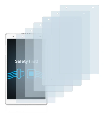 Image de l'appareil Lenovo Tab 4 8 Plus avec une grande variété de protections d'écran.
