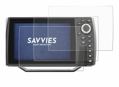 Image de l'appareil Humminbird Helix 7 avec une grande variété de protections d'écran.