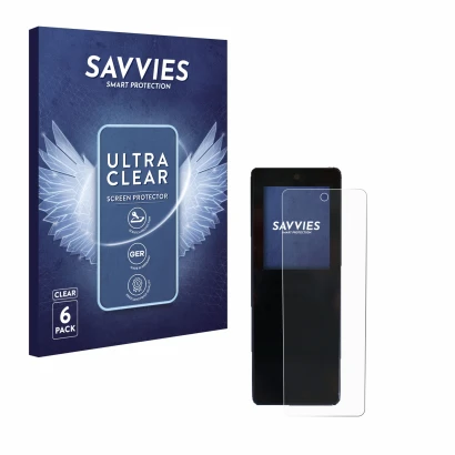 Face avant d’un emballage produit avec le logo de la marque Savvies. À côté, l’appareil Stromer ST2 Omni-Display est représent
