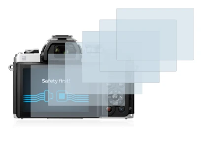 Image de l'appareil Olympus OM-D E-M10 Mark III avec une grande variété de protections d'écran.