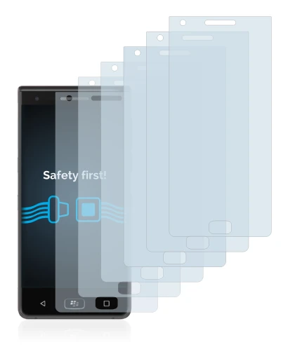 Image de l'appareil BlackBerry Motion 2017 avec une grande variété de protections d'écran.
