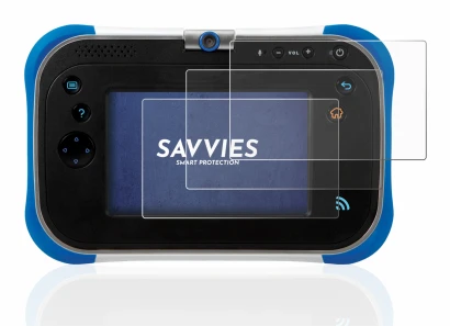 Image de l'appareil Vtech Storio Max 2.0 avec une grande variété de protections d'écran.