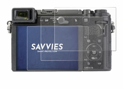 Image de l'appareil Panasonic Lumix DC-GX9 avec une grande variété de protections d'écran.