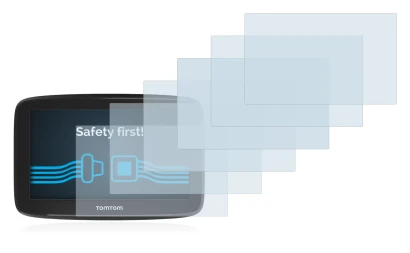 Image de l'appareil TomTom GO Basic (6") avec une grande variété de protections d'écran.