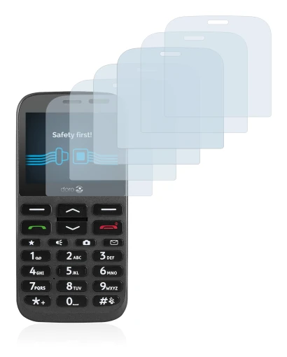 Image de l'appareil Doro 1370 avec une grande variété de protections d'écran.
