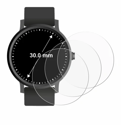 Image de l'appareil Circulaire Displays (ø: 30 mm) avec une grande variété de protections d'écran.