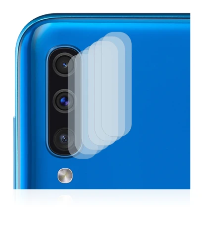 Image de l'appareil Samsung Galaxy A50 (Caméra UNIQUEMENT) avec une grande variété de protections d'écran.