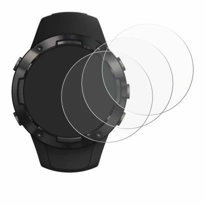 Image de l'appareil Suunto 5 avec une grande variété de protections d'écran.