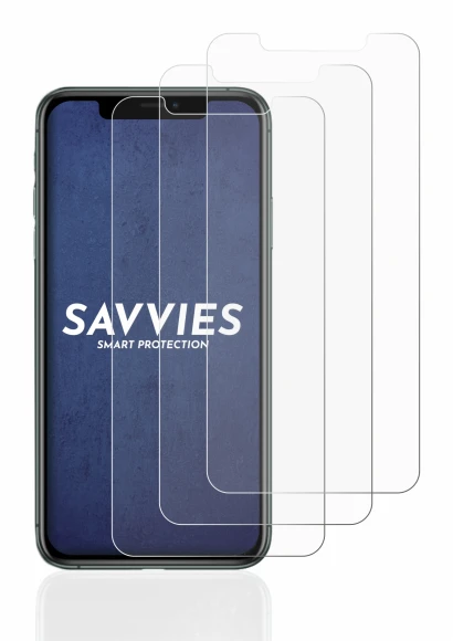 Image de l'appareil Apple iPhone 11 Pro Max avec une grande variété de protections d'écran.