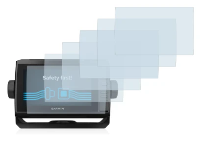 Image de l'appareil Garmin ECHOMAP UHD 72cv avec une grande variété de protections d'écran.
