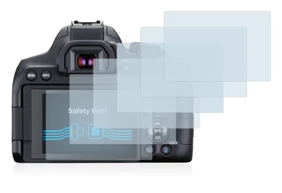 Image de l'appareil Canon EOS 850D avec une grande variété de protections d'écran.