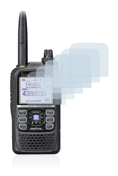 Image de l'appareil Icom ID-51E Plus 2 avec une grande variété de protections d'écran.