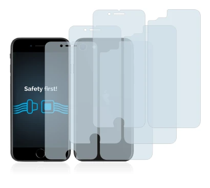 Image de l'appareil Apple iPhone SE 2 2020 (Avant+Arrière) avec une grande variété de protections d'écran.