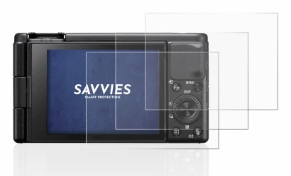 Image de l'appareil Sony ZV-1 avec une grande variété de protections d'écran.