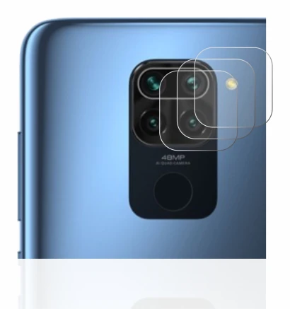 Image de l'appareil Xiaomi Redmi Note 9 (Caméra UNIQUEMENT) avec une grande variété de protections d'écran.