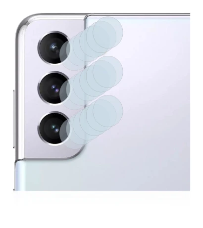 Image de l'appareil Samsung Galaxy S21 (Caméra UNIQUEMENT) avec une grande variété de protections d'écran.