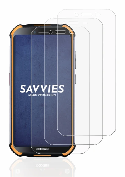 Image de l'appareil Doogee S40 Pro avec une grande variété de protections d'écran.