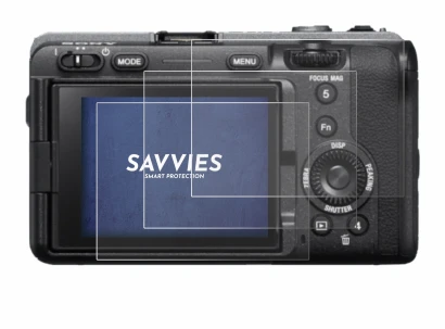 Image de l'appareil Sony FX3 avec une grande variété de protections d'écran.