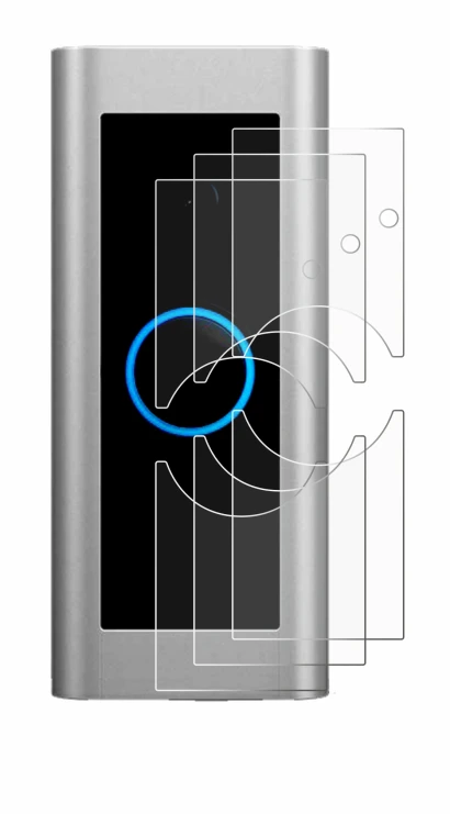 Image de l'appareil Ring Video Doorbell Pro 2 avec une grande variété de protections d'écran.
