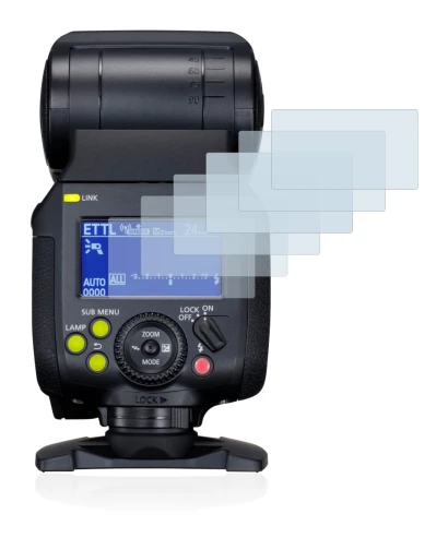 Image de l'appareil Canon Speedlite EL-1 avec une grande variété de protections d'écran.