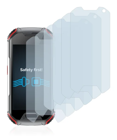 Image de l'appareil Unihertz Atom XL avec une grande variété de protections d'écran.