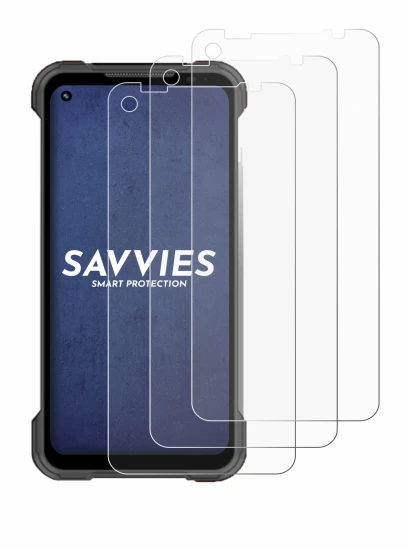 Image de l'appareil Doogee S97 Pro avec une grande variété de protections d'écran.