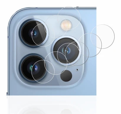 Image de l'appareil Apple iPhone 13 Pro (Caméra UNIQUEMENT) avec une grande variété de protections d'écran.