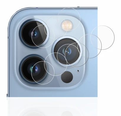 Image de l'appareil Apple iPhone 13 Pro Max (Caméra UNIQUEMENT) avec une grande variété de protections d'écran.