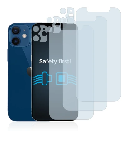 Image de l'appareil Apple iPhone 12 (Avant+Caméra) avec une grande variété de protections d'écran.