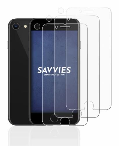 Image de l'appareil Apple iPhone SE 2 2020 (Avant+Caméra) avec une grande variété de protections d'écran.