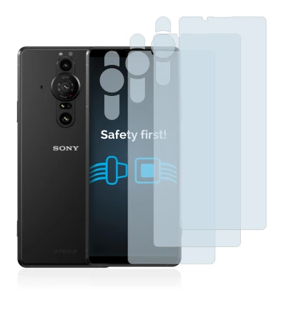 Image de l'appareil Sony Xperia Pro-I (Avant+Caméra) avec une grande variété de protections d'écran.