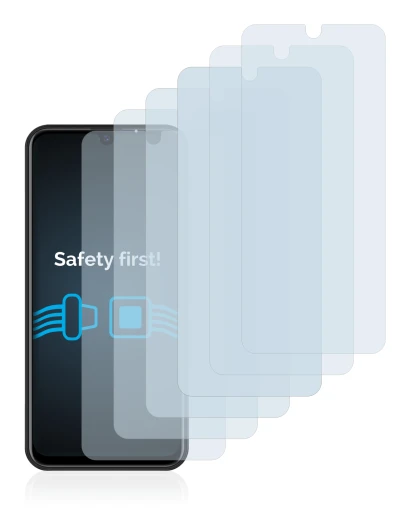 Image de l'appareil Teracube 2e avec une grande variété de protections d'écran.