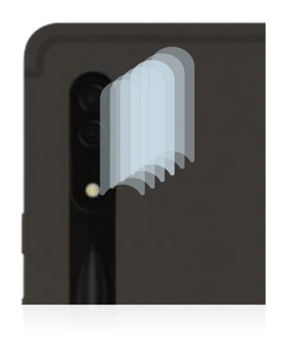 Image de l'appareil Samsung Galaxy Tab S8 Ultra 5G (Caméra UNIQUEMENT) avec une grande variété de protections d'écran.