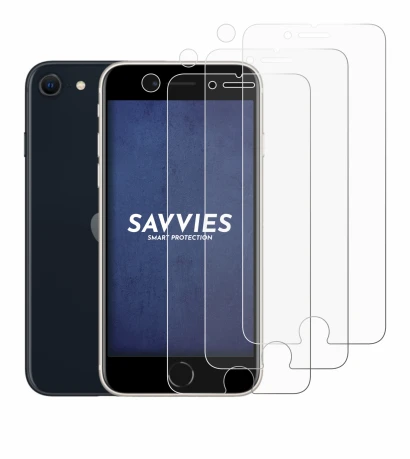 Image de l'appareil Apple iPhone SE 3 2022 (Avant+Caméra) avec une grande variété de protections d'écran.