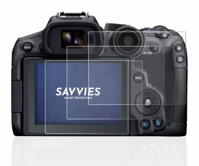 Image de l'appareil Canon EOS R7 avec une grande variété de protections d'écran.