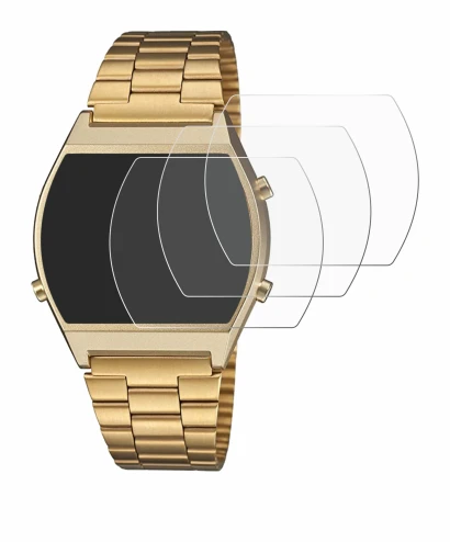 Image de l'appareil Casio Retro B640WB avec une grande variété de protections d'écran.