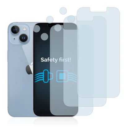 Image de l'appareil Apple iPhone 14 (Avant+Caméra) avec une grande variété de protections d'écran.