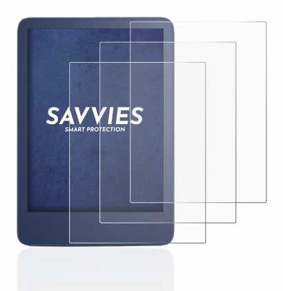 Image de l'appareil Amazon Kindle Reader 2022 avec une grande variété de protections d'écran.