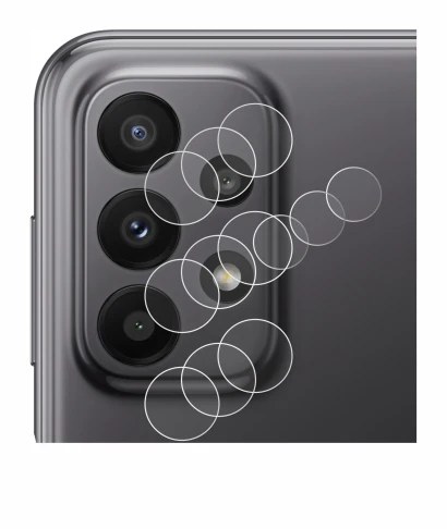 Image de l'appareil Samsung Galaxy A23 5G (Caméra UNIQUEMENT) avec une grande variété de protections d'écran.