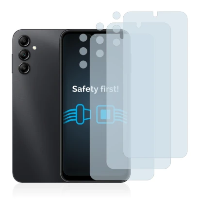 Image de l'appareil Samsung Galaxy A14 5G (Avant+Caméra) avec une grande variété de protections d'écran.