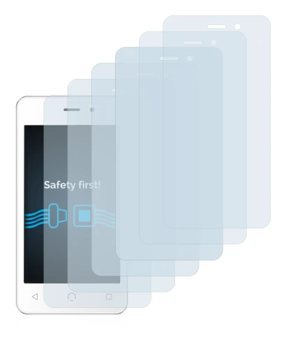 Image de l'appareil NUU Mobile A1 avec une grande variété de protections d'écran.