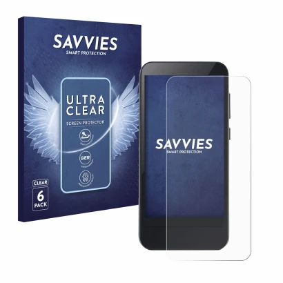 Face avant d’un emballage produit avec le logo de la marque Savvies. À côté, l’appareil Omnipod 5 est représenté avec la prote